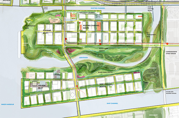 New Toronto island map