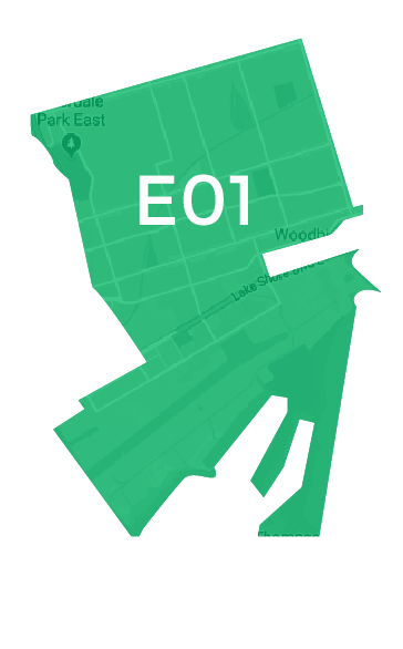 East Toronto Map