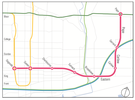 Relief Line south map