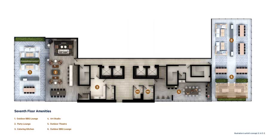 Line5 floor 7 amenities