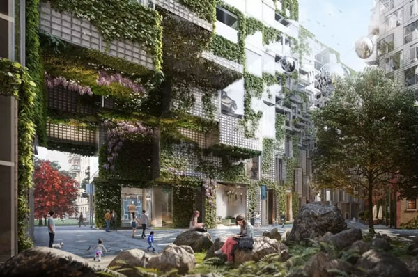 urban courtyard