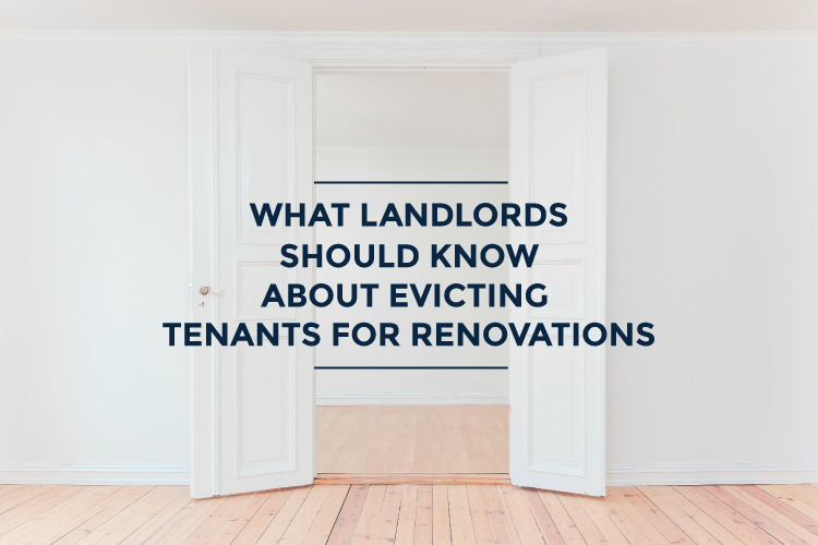 evicting tenants for renovations ontario blog cover