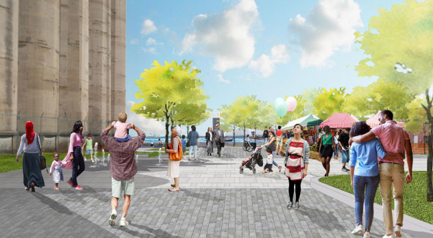Bathurst Quay revitalization plans rendering