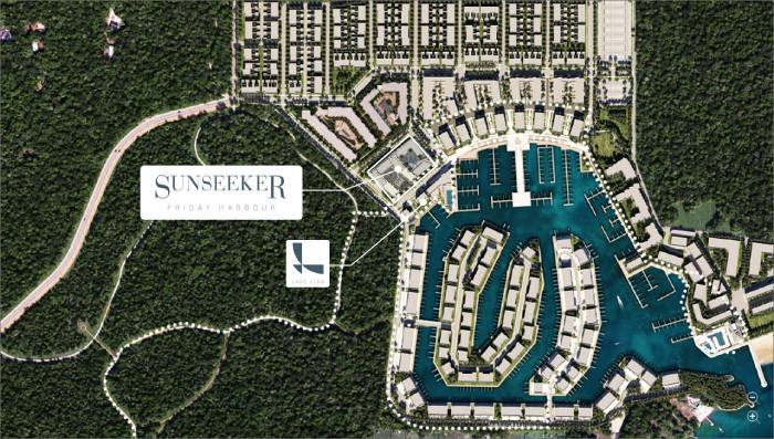 Sunseeker at friday harbour detailed map - Innisfil