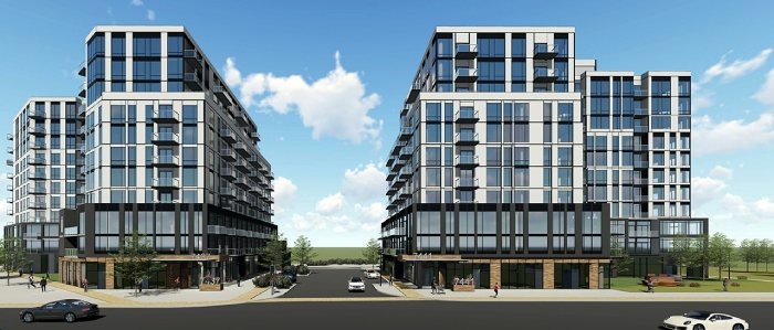 The Narrative Condos Main Building Towers Rendering The Narrative Condos Main Building Towers Rendering