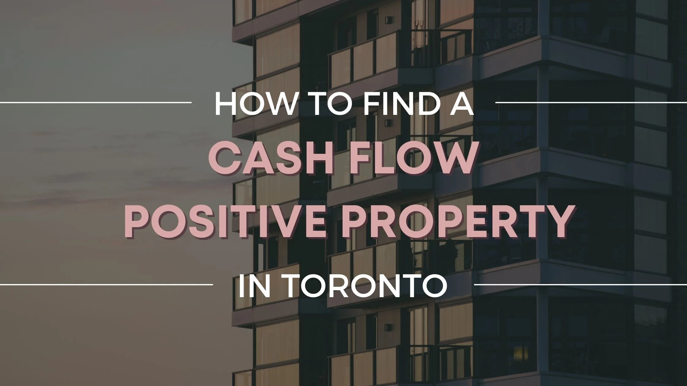 finding a cash flow positive rental property