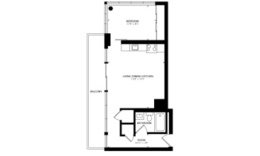 1211-1190 Dundas St E, Toronto, Canada, 1 Bedroom Bedrooms, ,1 BathroomBathrooms,Condo,Sold,1211-1190 Dundas St E,1268