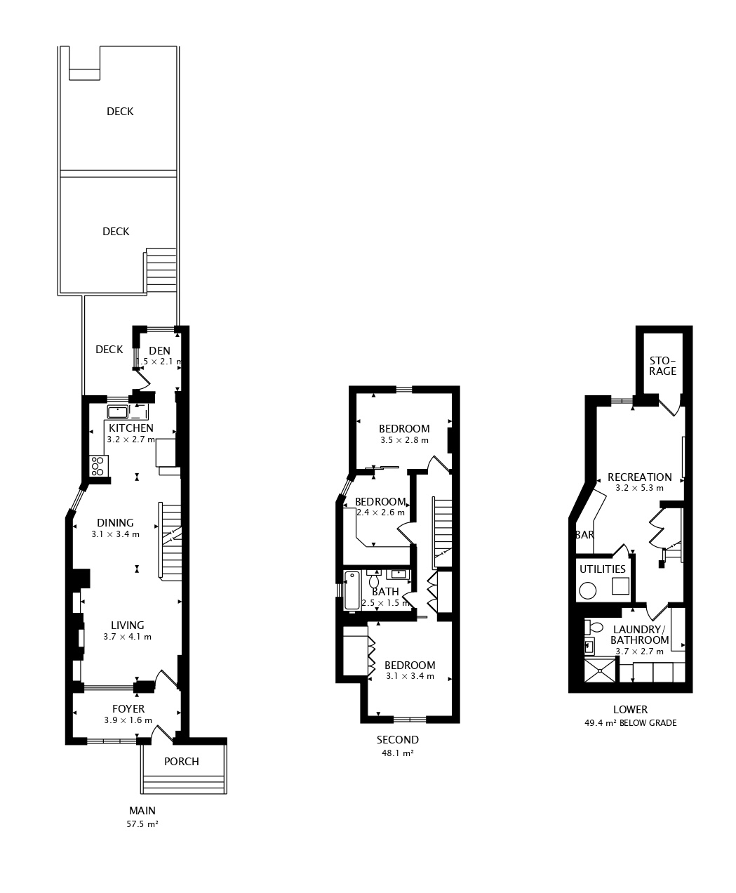 592 Coxwell Ave, Toronto, Canada, 3 Bedrooms Bedrooms, ,2 BathroomsBathrooms,House,Sold,Coxwell Ave,1350