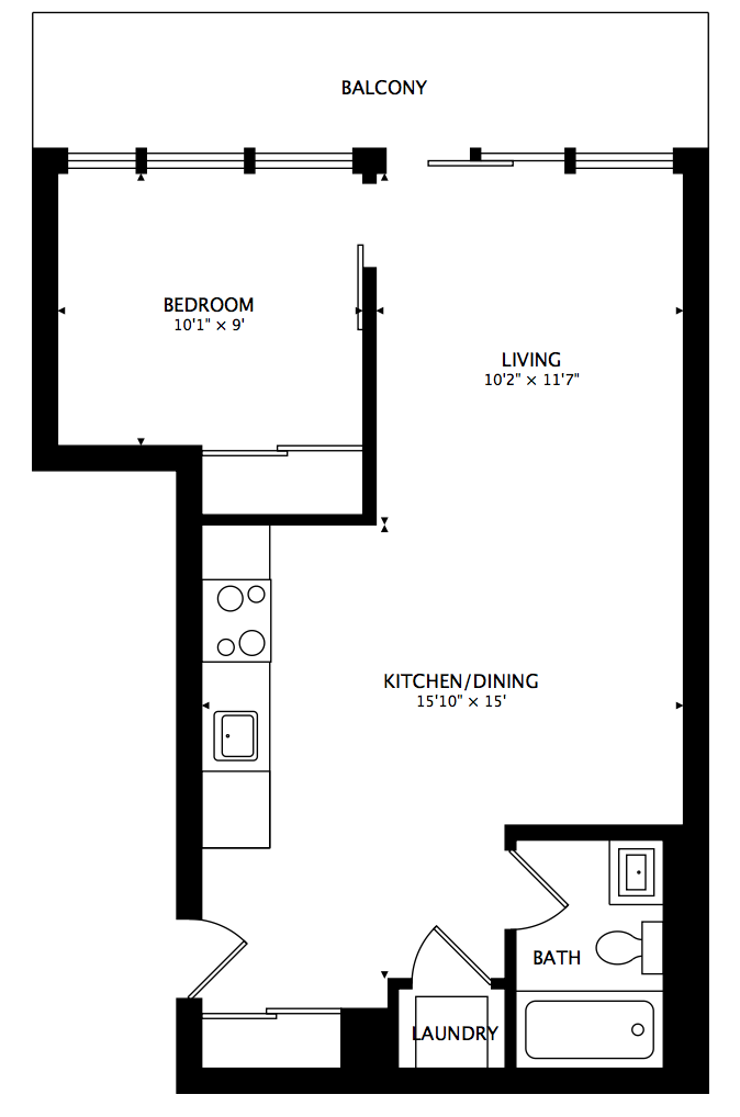 1190 Dundas St. E, Toronto, Canada, 1 Bedroom Bedrooms, ,1 BathroomBathrooms,Condo,Sold,1190 Dundas St. E,1060